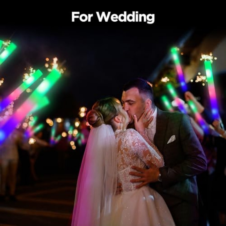 Pcs Foam Glow Sticks Bulk Part - Flashing Led Foam Sticks Party recension och pris