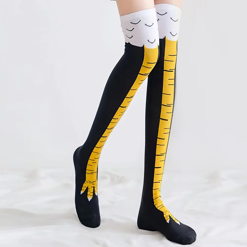 Women Thigh High Stockings Chi - Funny Chicken Leg Socks recension och pris