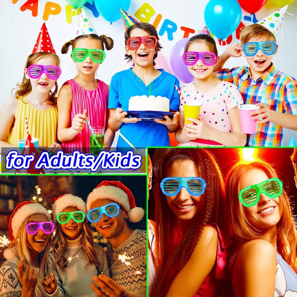 5-50 Pcs Light Up LED Glasses  - Glow In The Dark Party Glasses recension och pris