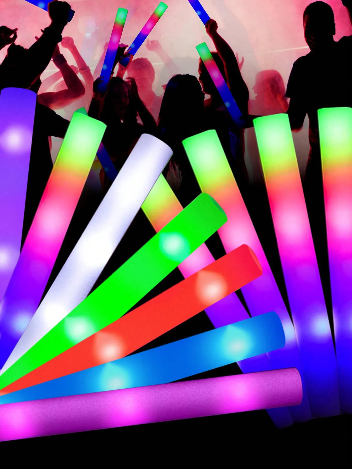 20/30pcs LED Foam Glow Sticks  - Flashing Led Foam Sticks Party recension och pris