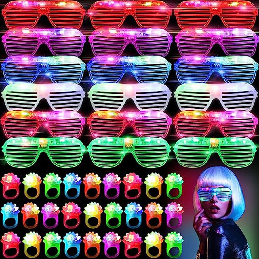 10-50PCS LED Glasses Light Up  - Glow In The Dark Party Glasses recension och pris