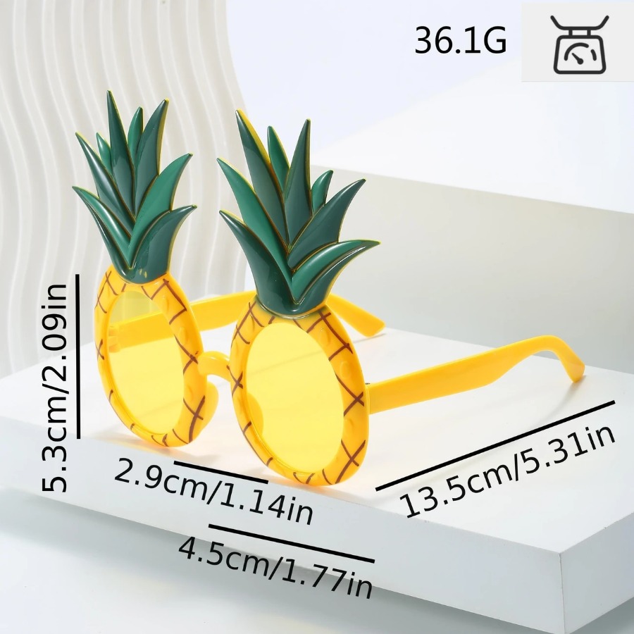1-24PCS Fruit Eyeglasses Pinea - Glow In The Dark Party Glasses recension och pris