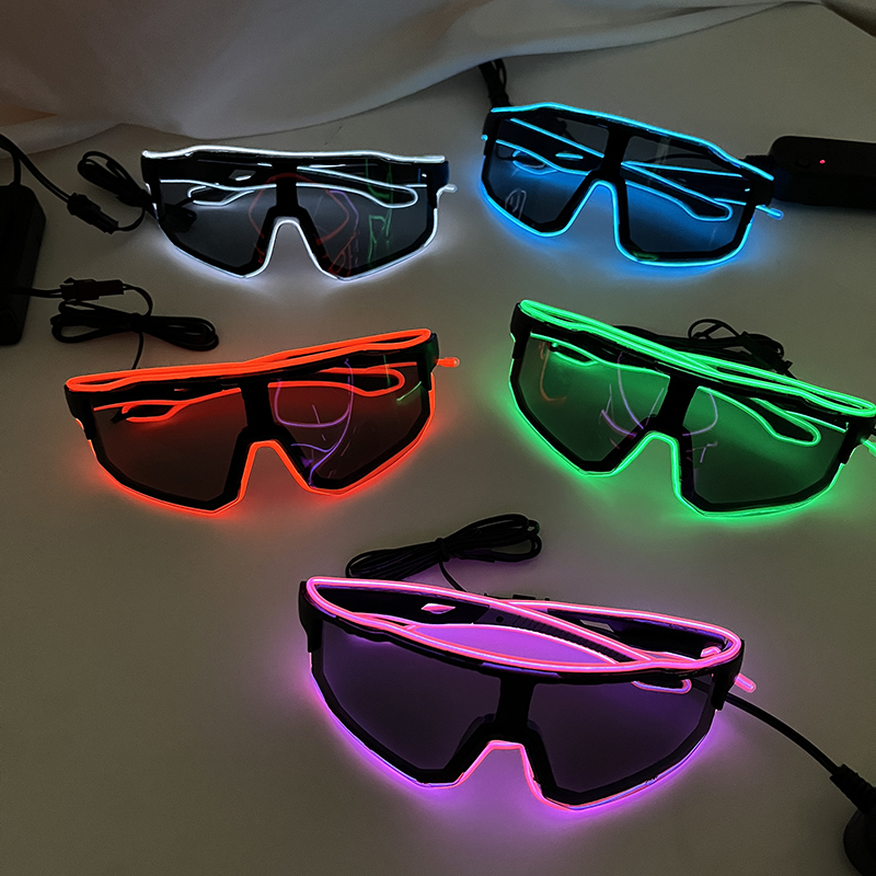 Cool Windproof LED Flashing Gl - Glow In The Dark Party Glasses recension och pris
