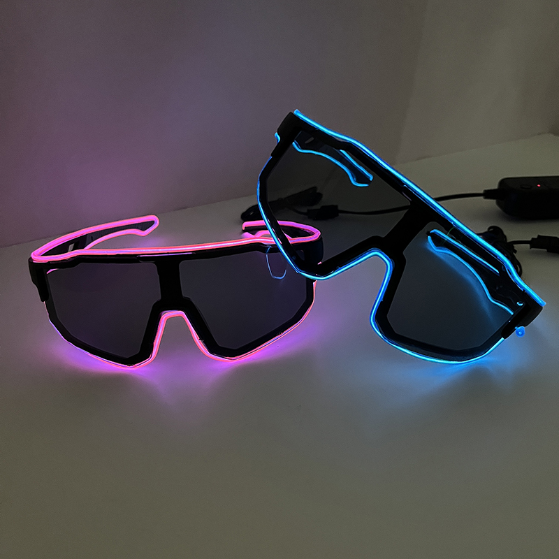 Cool Windproof LED Flashing Gl - Glow In The Dark Party Glasses recension och pris
