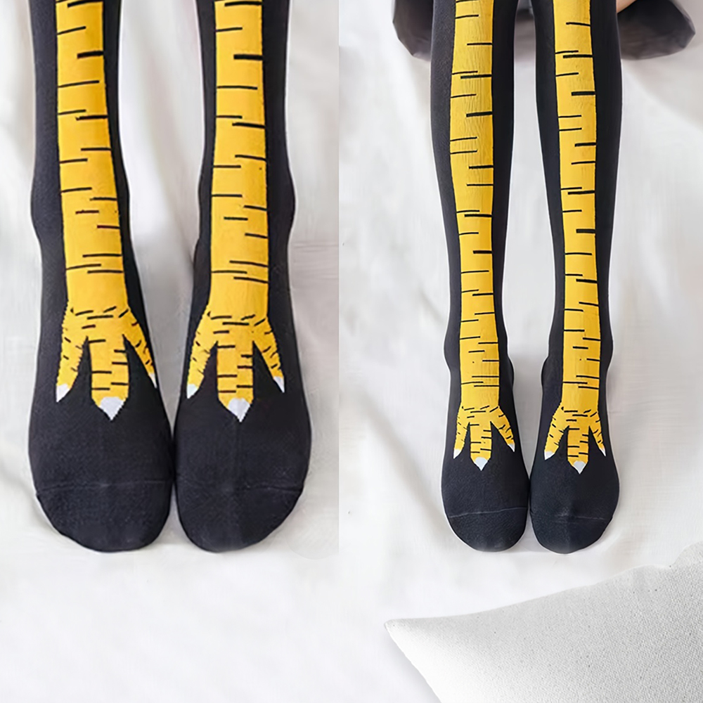 1/2/5/10 Pairs Women Knee High - Funny Chicken Leg Socks recension och pris