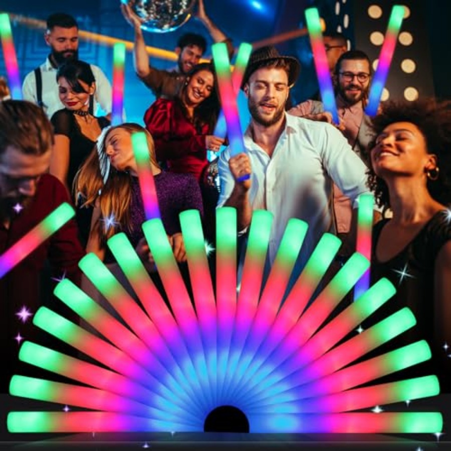 Pack Foam Glow Sticks, Bulk LE - Flashing Led Foam Sticks Party recension och pris