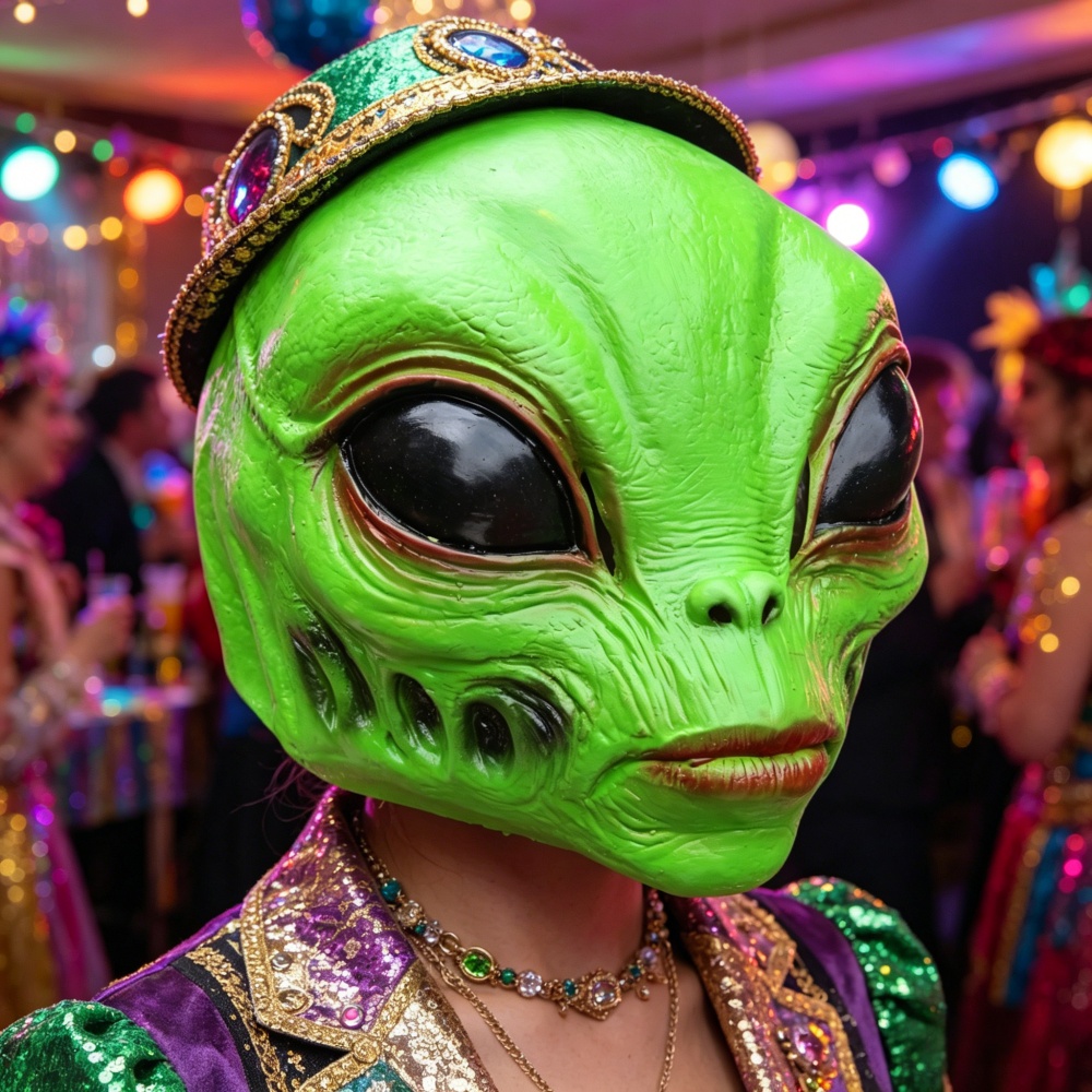 Halloween Alien Mask Party Cos - Latex Alien Mask Realistic recension och pris