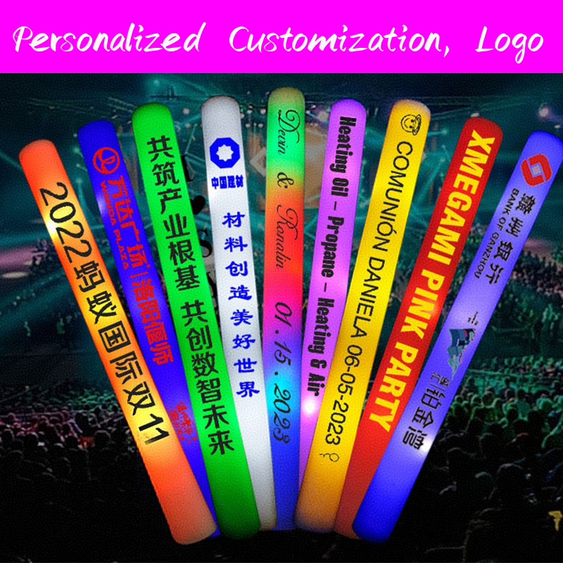 30 LED luminous foam sticks pe - Flashing Led Foam Sticks Party recension och pris